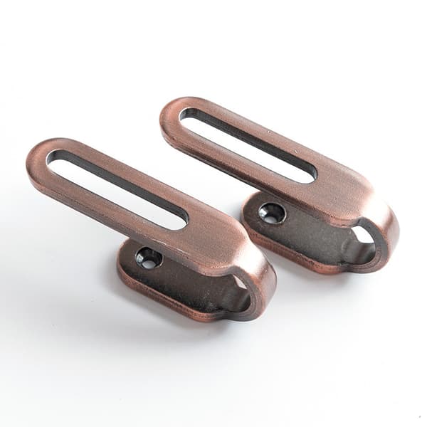 INF 2-Pack Curtain Wall kroge, zink legering draperi kroge til væg