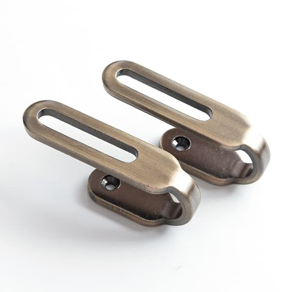 INF 2-Pack Curtain Wall kroker, sink legering draperi kroker for vegg