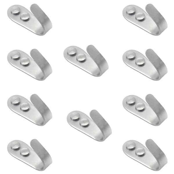 INF 10 Pack Heavy Duty U-kroker i rustfritt stål, veggmonterte opphengskroker S