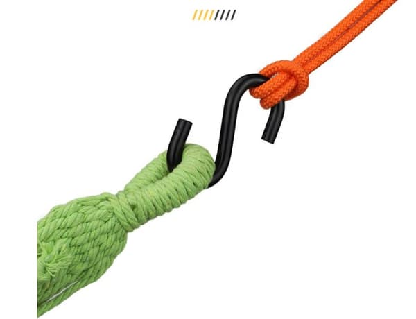 Heavy Duty S -muotoiset koukut retkeilyriippumatoille, puutarhakeinuille