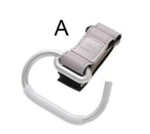 INF 2-pakke barnevognkroker, justerbare stropper, holder opptil 2,5 kg