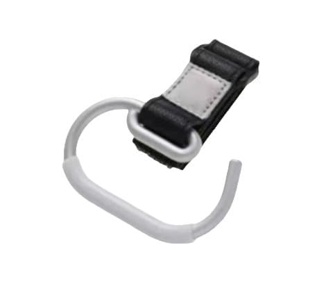 INF 2-pack barnvagnskrokar, justerbara remmar, rymmer upp till 2,5 kg