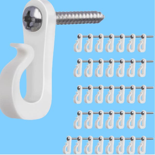 INF 20 Pack Plastic String Light Kroge med Skruer