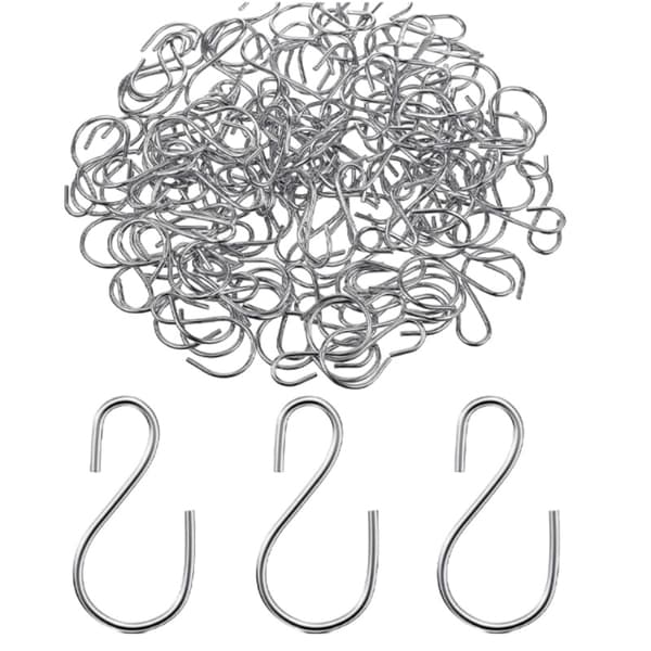 INF 50 Pack Christmas Light Clips Hopeanväriset Outdoor String Light Clips