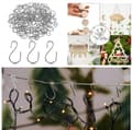 Pikkukuva 1 / 8: INF 50 Pack Christmas Light Clips Hopeanväriset Outdoor String Light Clips