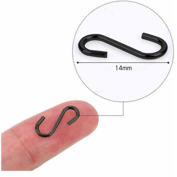INF Mini S kroge i rustfrit stål (100 stk)