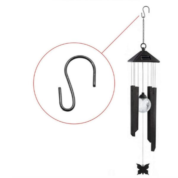 INF 120 stk. Mini S formede kroge, sort metal hængekroge til smykker