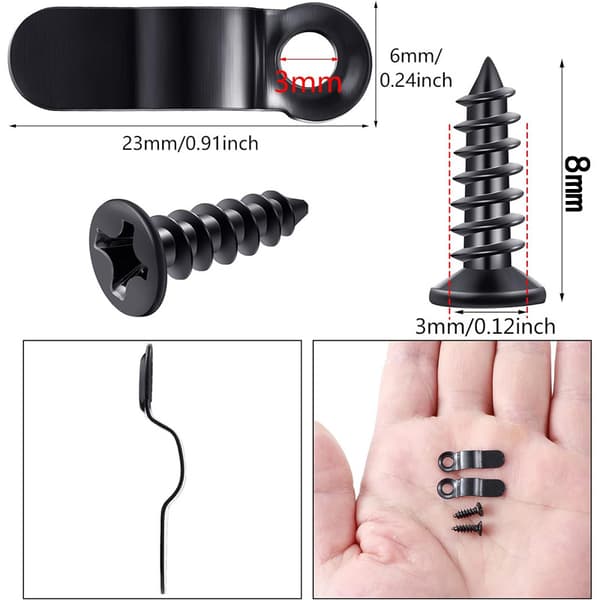 100 stk Billedramme Backing Board Clips Sæt