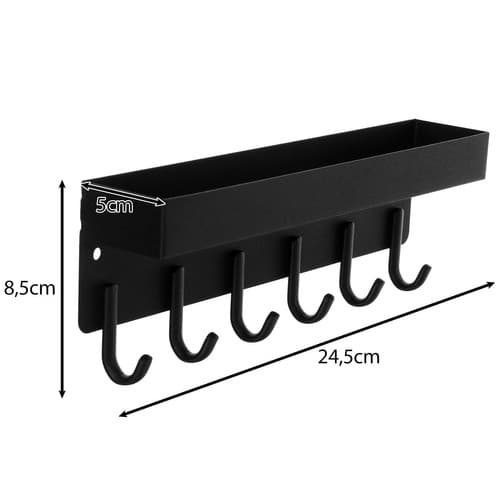 Krokar / Hängare med Hylla / Magnetisk Väggmontering