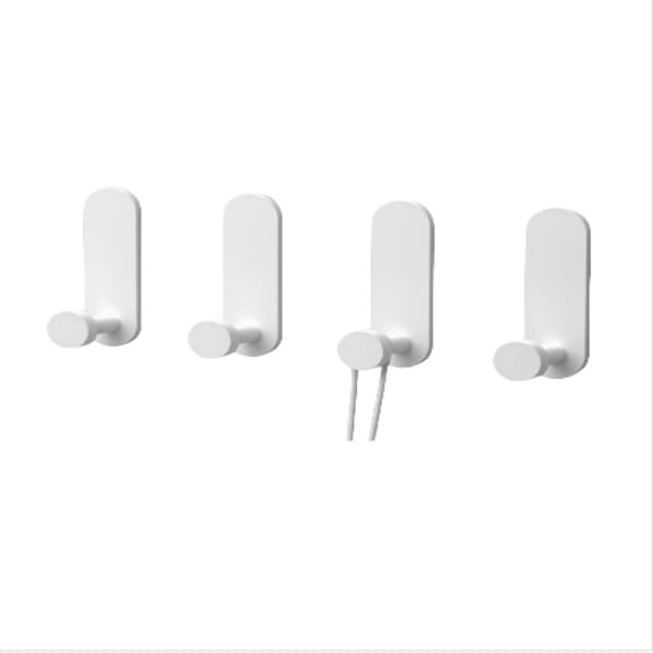 INF Förtjockade väggkrokar i krämig stil (4-pack)