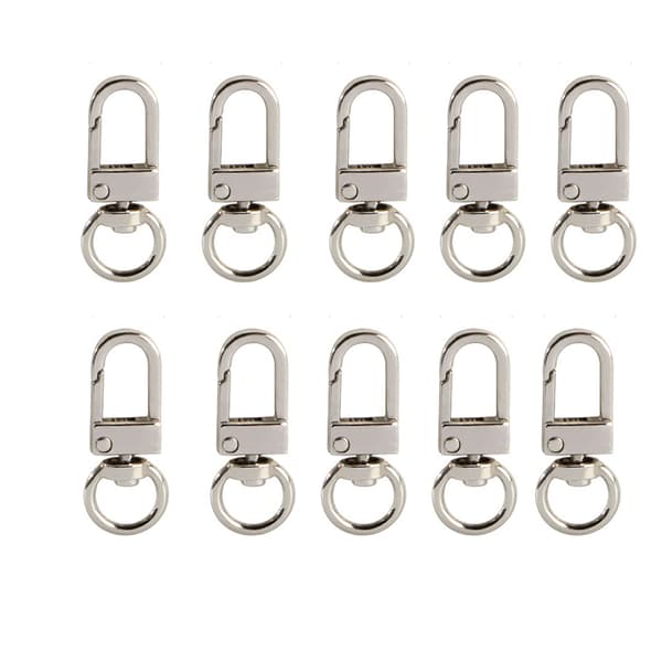 INF Set med 10 st portkrokar av premiumkvalitet Silver