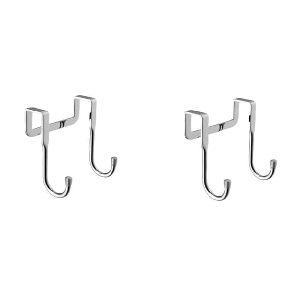 INF Over Cabinet Door Hooks, Double Hooks for Kitchen 2 Pack  S