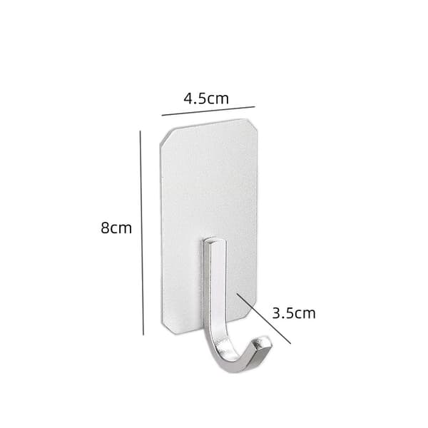 INF 4-pack aluminiumkrokar för över dörren Model 2