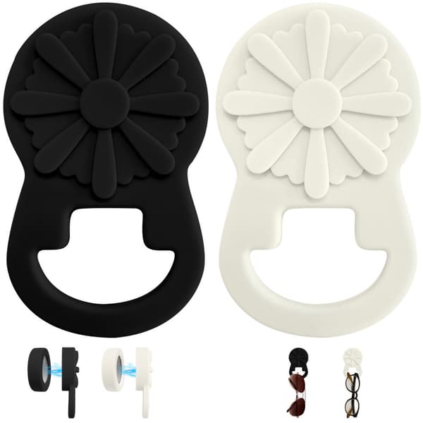 INF Magnetisk brilleholderclips til tøj Hvid