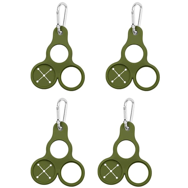 INF Silikone Vandflaske Holder Clip - 4 Pakke Grøn