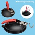 Miniatyrbillede 7 af 7: Lollanda 4 kraftige sugekopper med 8 S-kroge, holdbare, til camping og hjem, til campingvogn og presenning