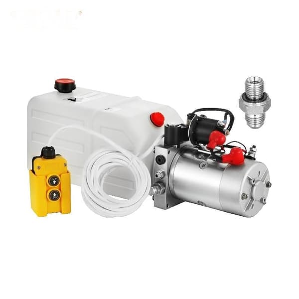 Hydraulisk Pumpe 12V - Tiptrailer, Billøft Hejs - 3200 PSI Maks. Aflastning, 0,37-5,5 kW Motorstyrke