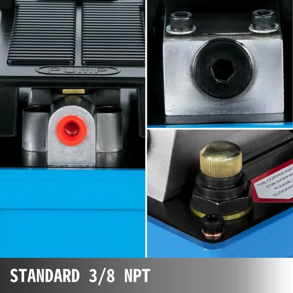 mångsidig 10000 PSI pneumatisk hydraulisk fotpump kit, standardinlopp/utlopp