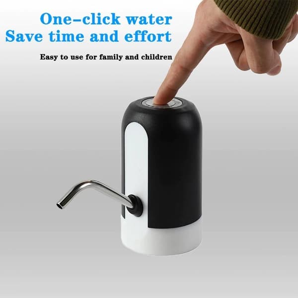 4W 5V trådlös automatisk elektrisk vattendispenserpump, vattenflaska pump, USB-laddning, enknappsvatten