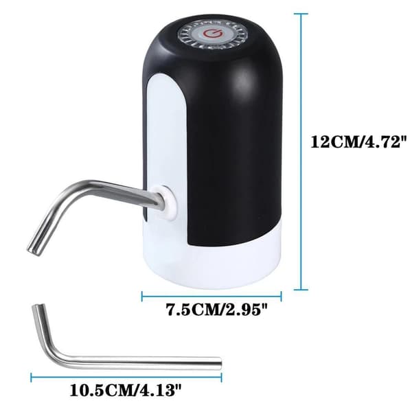 4W 5V trådlös automatisk elektrisk vattendispenserpump, vattenflaska pump, USB-laddning, enknappsvatten