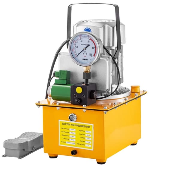 Elektrisk Hydraulisk Pumpe, 7L Tank, 10000 PSI Højtryk,Enkelt-solenoid