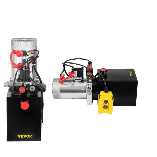 Hydraulisk pumpkraftenhet, 3200 PSI tryckavlastning, effektiv 0,825 GPM förskjutning,12V, EU