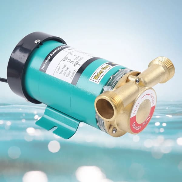 Automatisk tryckförstärkarpump, 120W effekt, 25L/min flödeshastighet, 15m max lyfthöjd