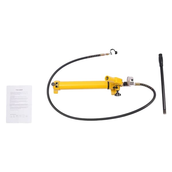 Manuel hydraulisk pumpe, maksimal udgangstryk 700 bar, holdbar støbejernskonstruktion,Gul