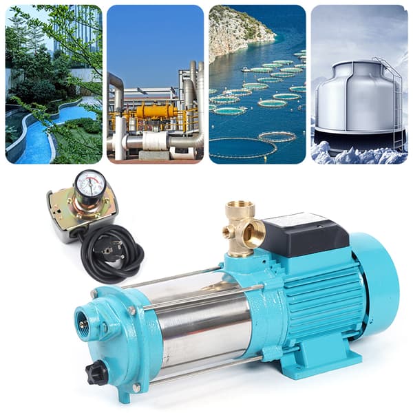 DC Bärbar Vattenpump, Hög Flödeshastighet 4000L/h, 1300W Effekt,220-230 V, EU