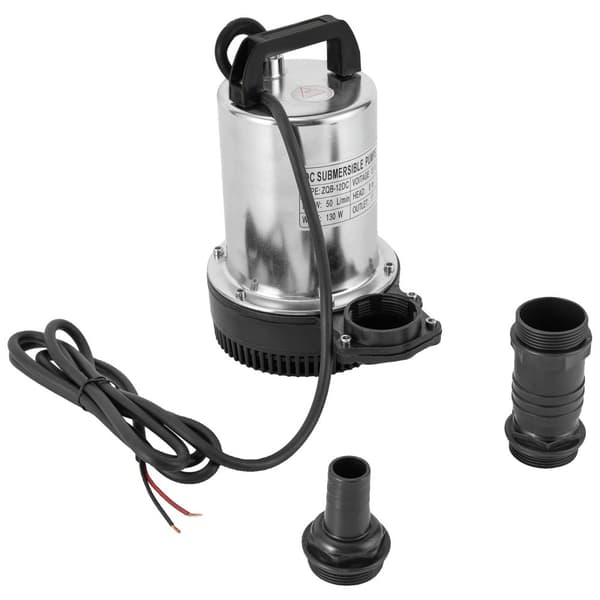Dykpumpe, 160W effekt, 50L/min flowrate,12V, EU