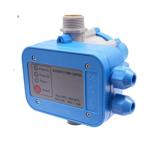 Intelligent vandpumpecontroller, 1,1 kW maksimal effekt, 10 bar arbejdstryk,Blå