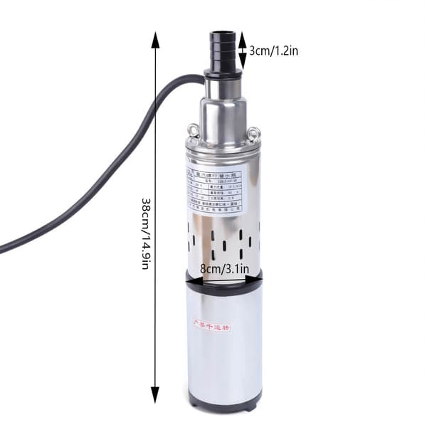 Well Submersible Pump, 280W Effekt, 16L/min Flödeshastighet, 40-60m Lyft