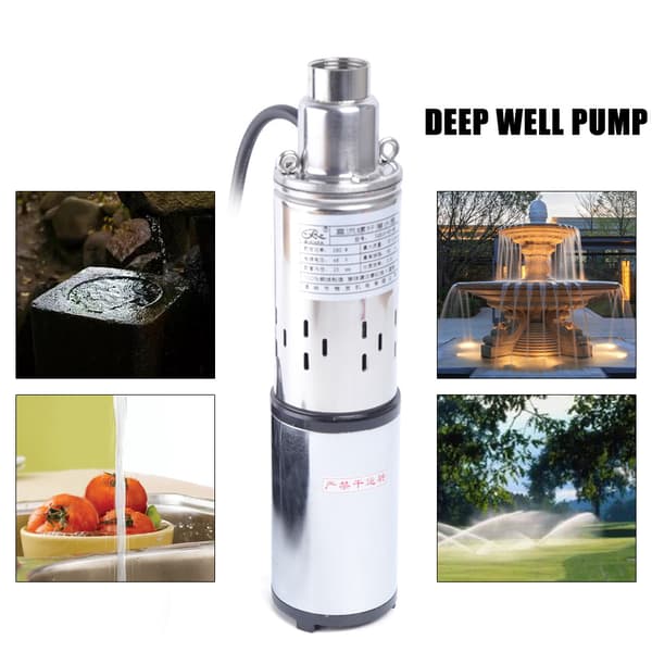 Well Submersible Pump, 280W Effekt, 16L/min Flödeshastighet, 40-60m Lyft