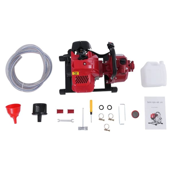 Bärbar Vattenpump, 2-taktsmotor, 1,7HK Effekt,220V, EU