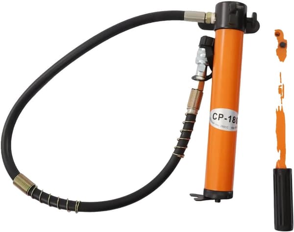 Manuaalinen hydraulinen pumppu, 70Mpa paine, 350CC öljysäiliö,ORANSSI PUNAINEN