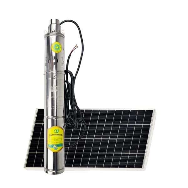 400W Aurinkoenergialla toimiva DC-syväkaivopumppu, Maksimivirta 2T/h, Sisäänrakennettu ohjain,DC 48V, 400W
