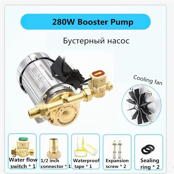 Booster-pumppu, 280W teho, 20m nostokorkeus,280W, EU