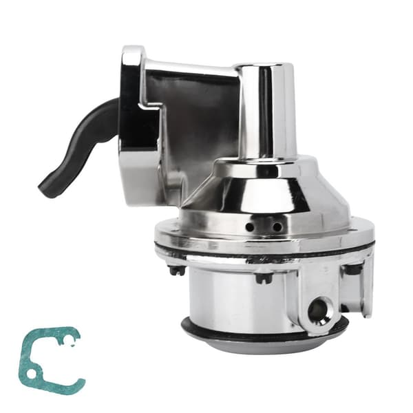 Mekanisk bränslepump, dubbelventildesign, kompatibel med Chevrolet Small Block V8,Silver
