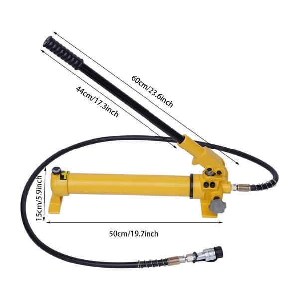 Hydraulinen käsipumppu, 10 000 PSI maksimi paine, 350CC öljykapasiteetti, manuaalinen käyttö