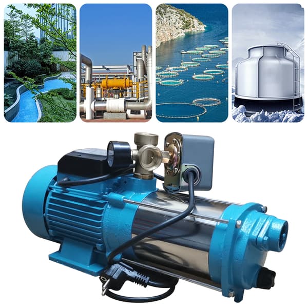 DC Bärbar Vattenpump, Hög Flödeshastighet 4000L/h, 1300W Effekt,220-230 V, EU