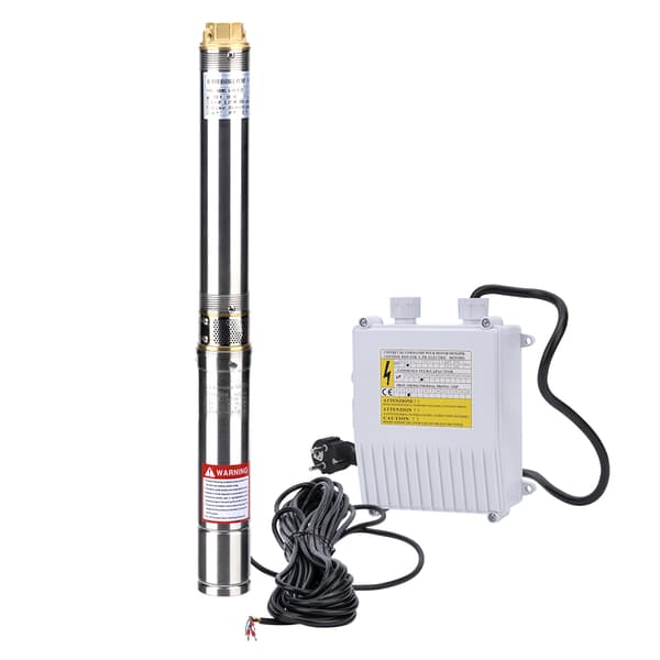 Aurinkovesipumppu, 370W Teho, 3,800 l/h Kapasiteetti, Syväkaivohakemus