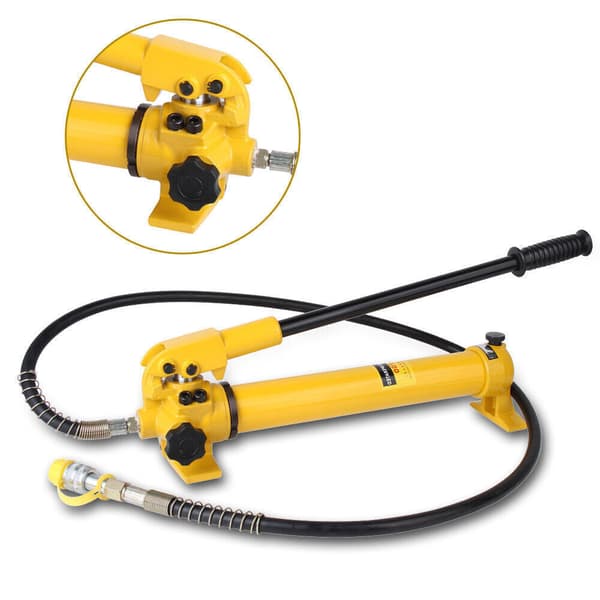 Käsikäyttöinen hydraulinen pumpputyökalu, 10 000 PSI paine, 350cc öljykapasiteetti,Keltainen