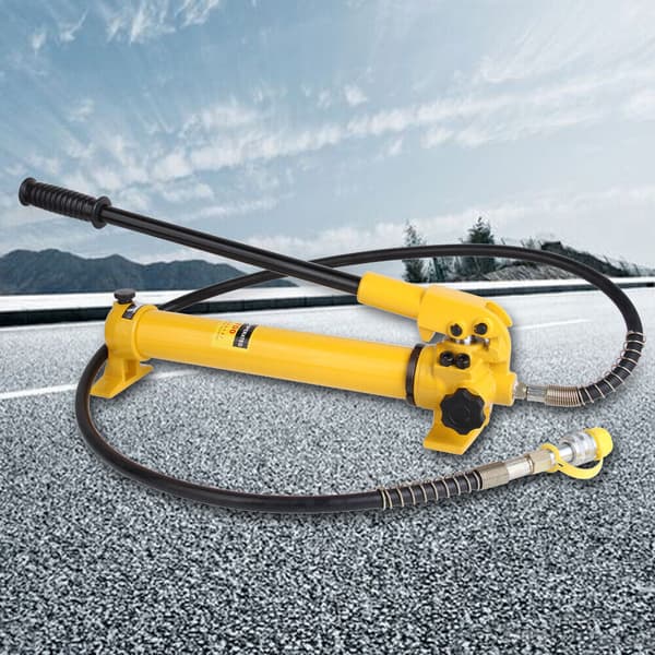 Käsikäyttöinen hydraulinen pumpputyökalu, 10 000 PSI paine, 350cc öljykapasiteetti,Keltainen