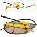 Pikkukuva 1 / 4: Käsikäyttöinen hydraulinen pumpputyökalu, 10 000 PSI paine, 350cc öljykapasiteetti,Keltainen