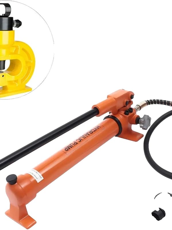 Hydraulinen käsipumppu, 900cc öljytilavuus, 60~70Mpa lähtöpaine,ORANSSI PUNAINEN