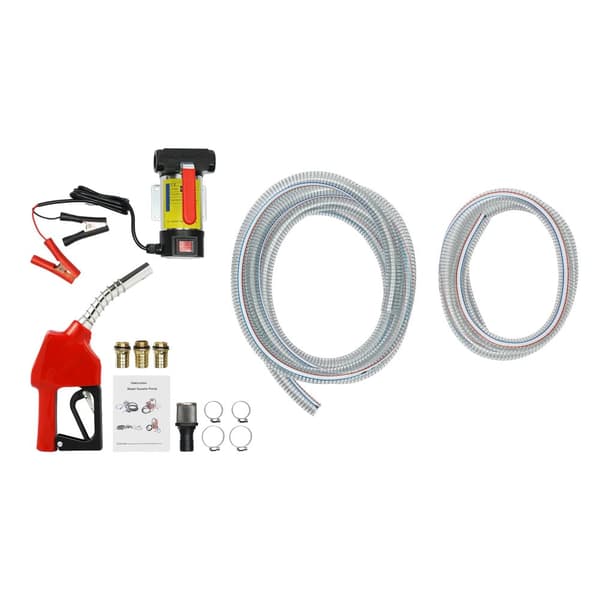 Diesel-pumppu, korkea virtausnopeus 45L/min, tehokas 12V-suorituskyky,Punainen