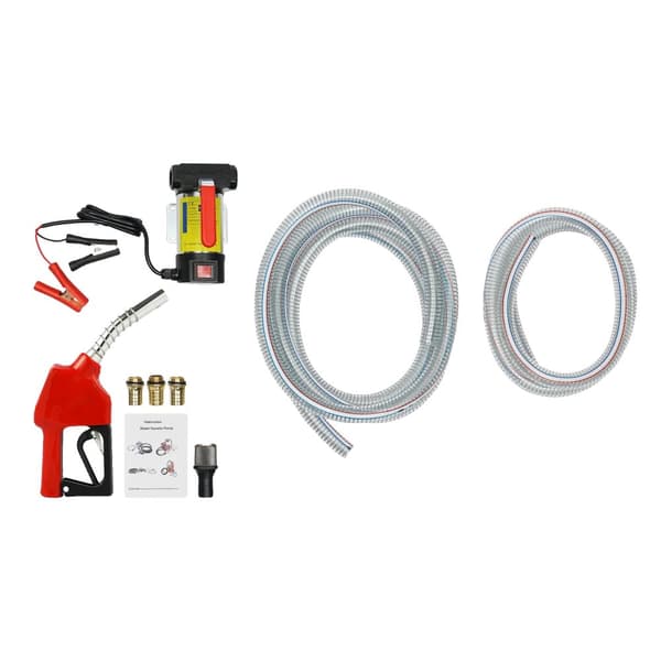 Dieselpumpe, Høj Flow Rate 45L/min, Kraftfuld 12V Ydeevne,Rød