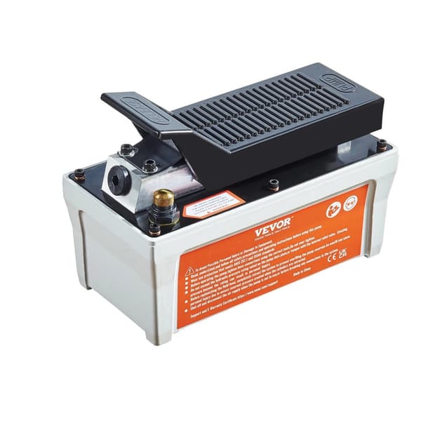 Ilma-hydraulinen pumppu, 10 000 PSI, 1,6 L öljysäiliö, jalkakäyttöinen,Harmaa