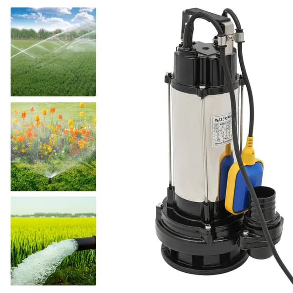 Upotettava viemäripumppu, 1,5 kW teho, maksimi virtaus 36 m³/h, IP68-luokitus,220V, EU