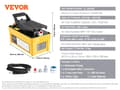 Pikkukuva 2 / 2: Ilma-hydraulinen pumppu, 10 000 PSI paine, 1,6 L säiliökapasiteetti,2M Letku 1.6L Säiliö